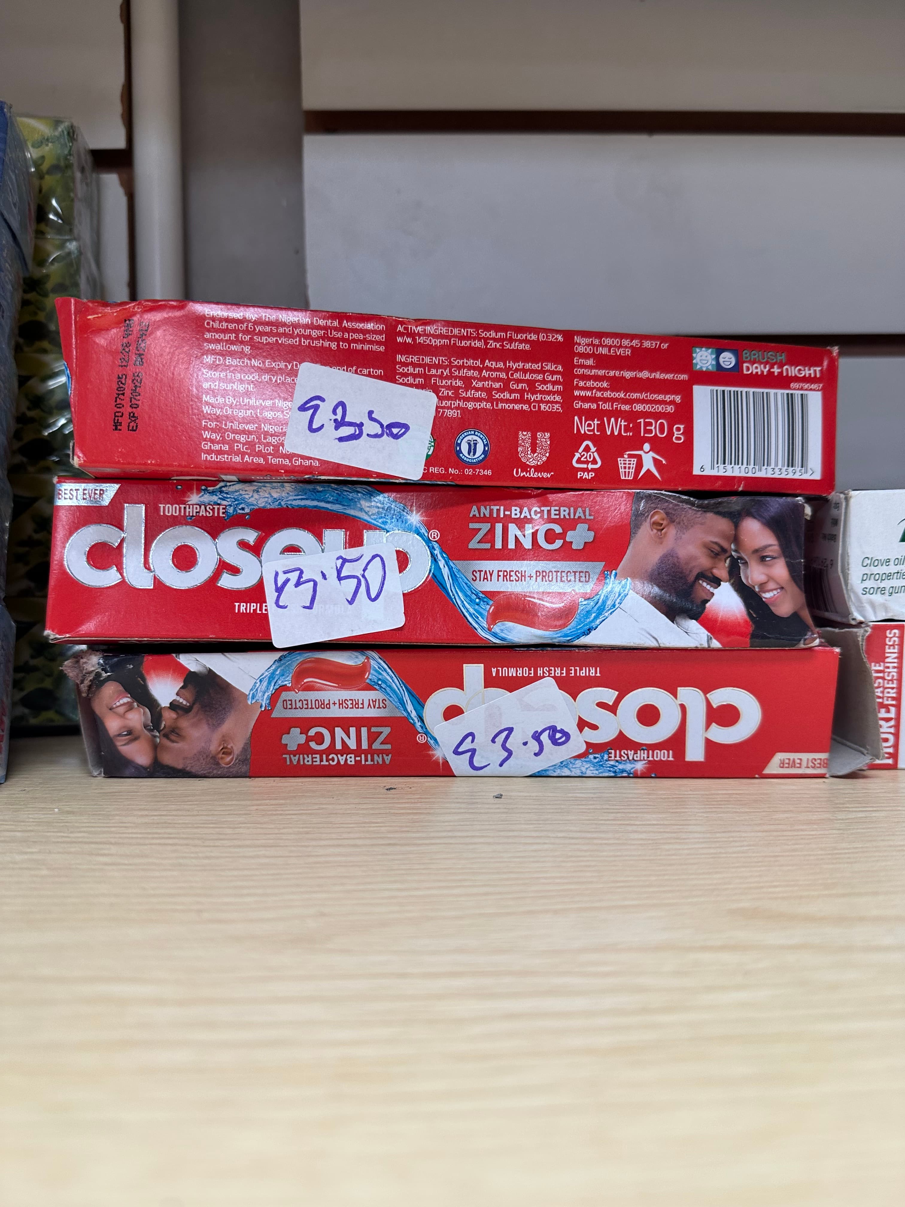 Nigeria tooth paste
